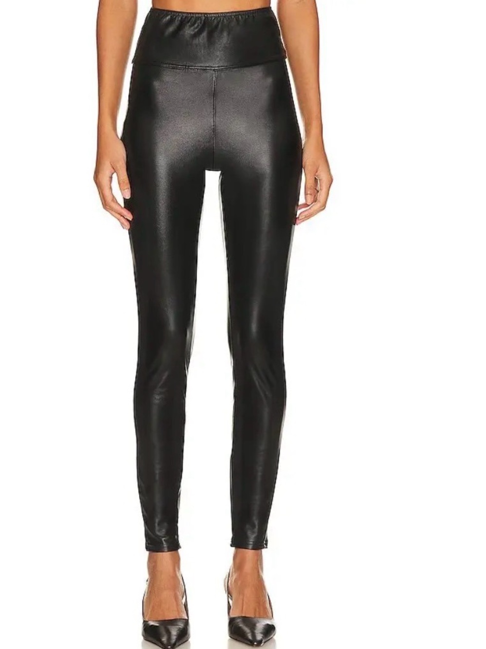 WeWoreWhat Revolve Women’s Black Faux Leather Leggings Size S NEW